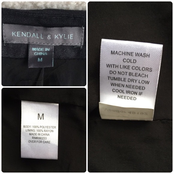 Kendall & Kylie Fringe Black Jacket size MED - Picture 8 of 8